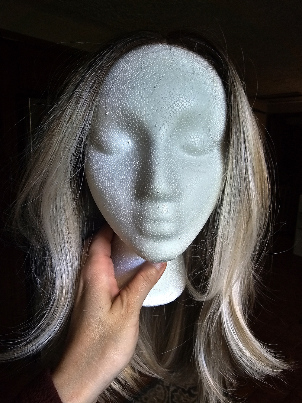 Blonde Long Straight Women’s Wig - Natural Ash Blonde - Picture 5 of 8